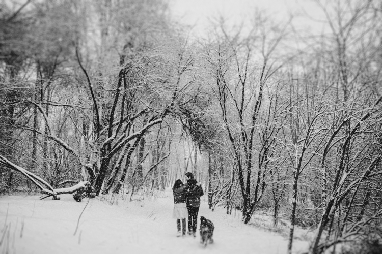 sesja narzeczeńska zimą