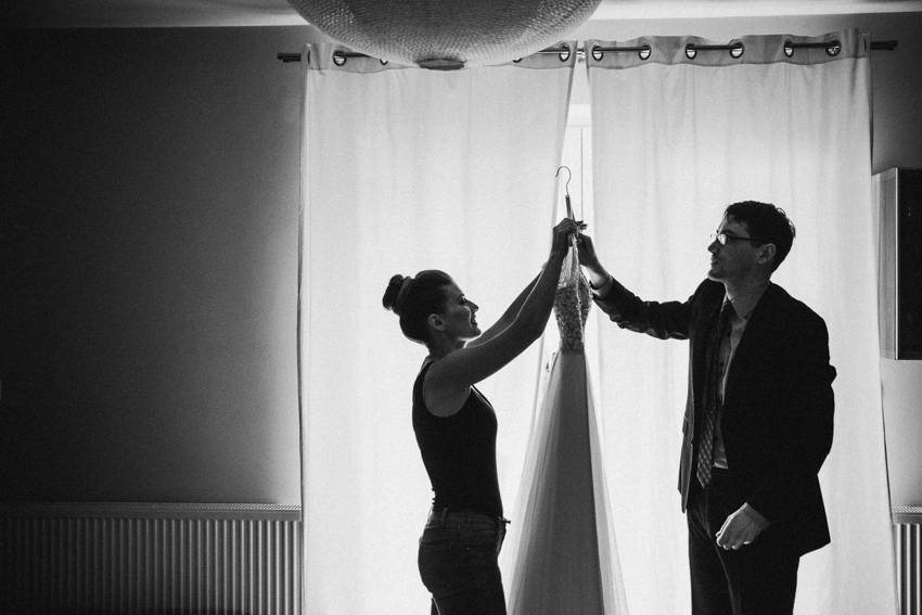 przygotowania panny młodej