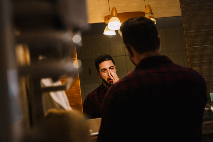 przygotowania pana młodego