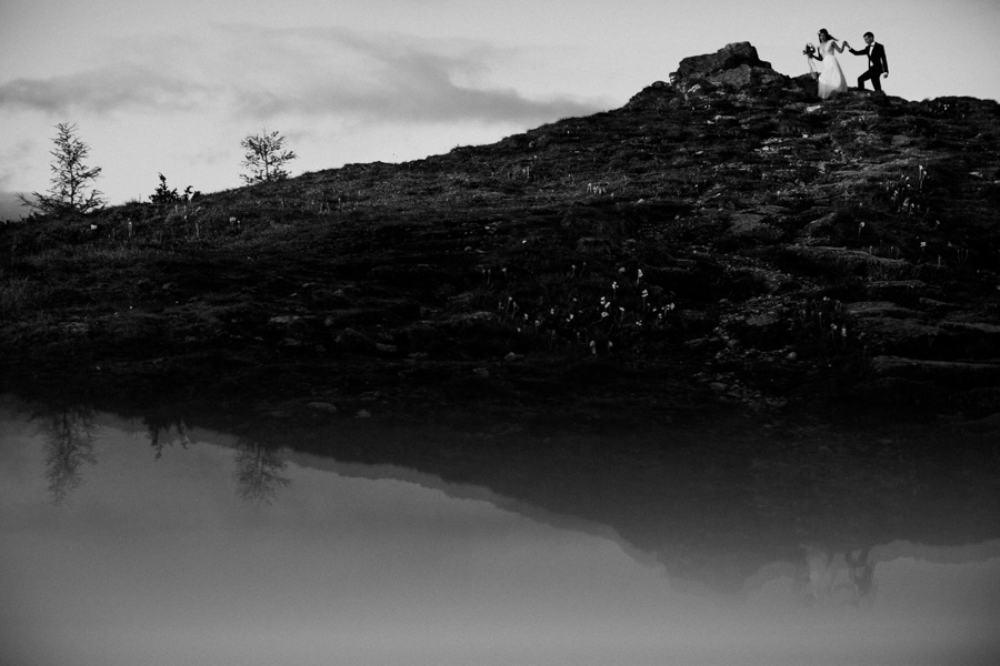 górska sesja ślubna