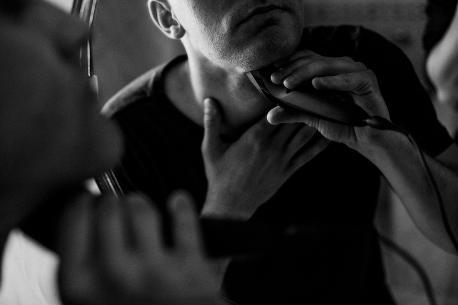 przygotowania pana młodego