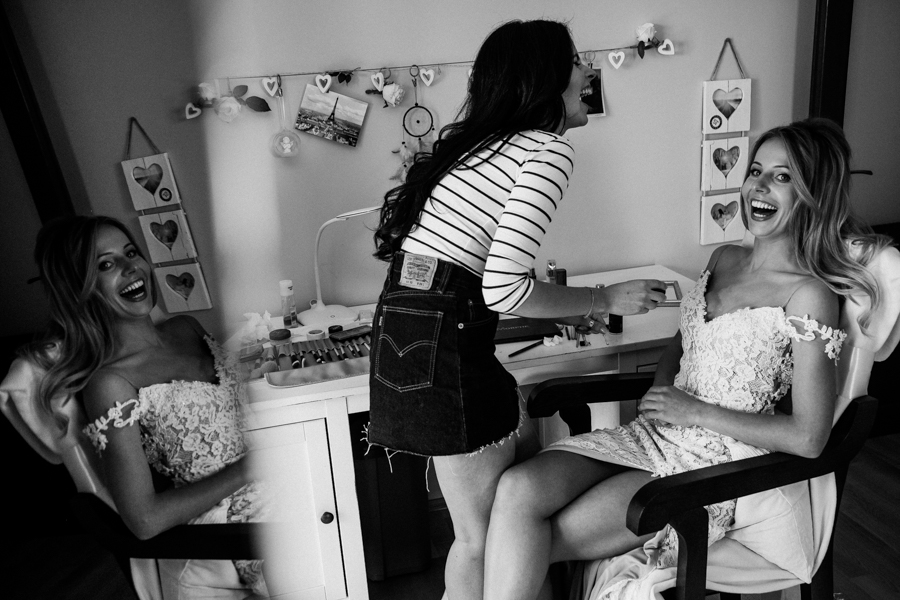 przygotowania panny młodej