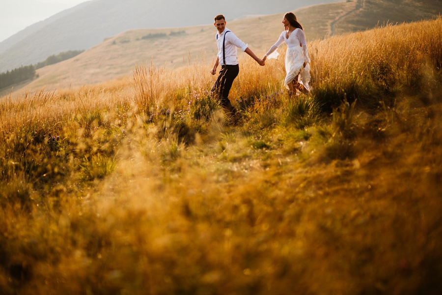 sesja ślubna w bieszczadach